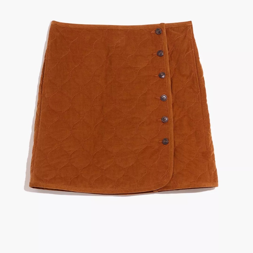 Madewell Corduroy Quilted Mini Skirt